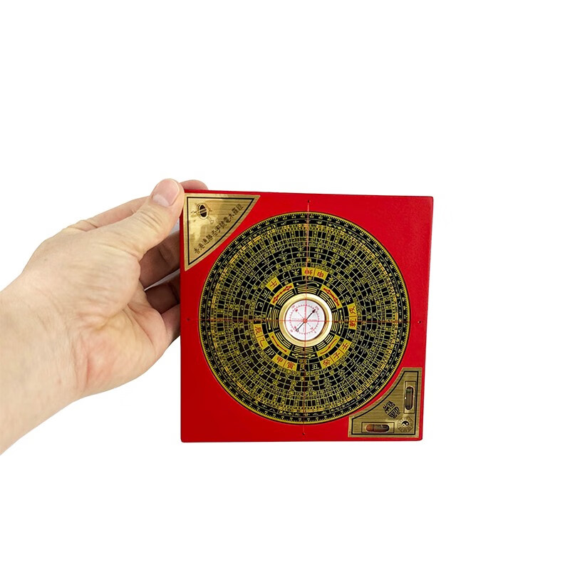 迦图鲮电木八卦罗盘八寸 农村建房测量小罗盘 随身罗经盘客厅玄关办公