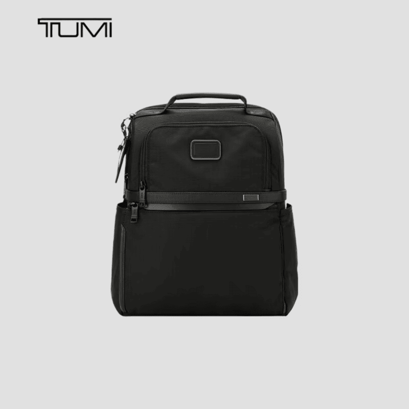 途明(TUMI)Alpha系列男士黑色商务通勤尼龙双肩包男生礼物出差旅行包 黑色 详情咨询客服