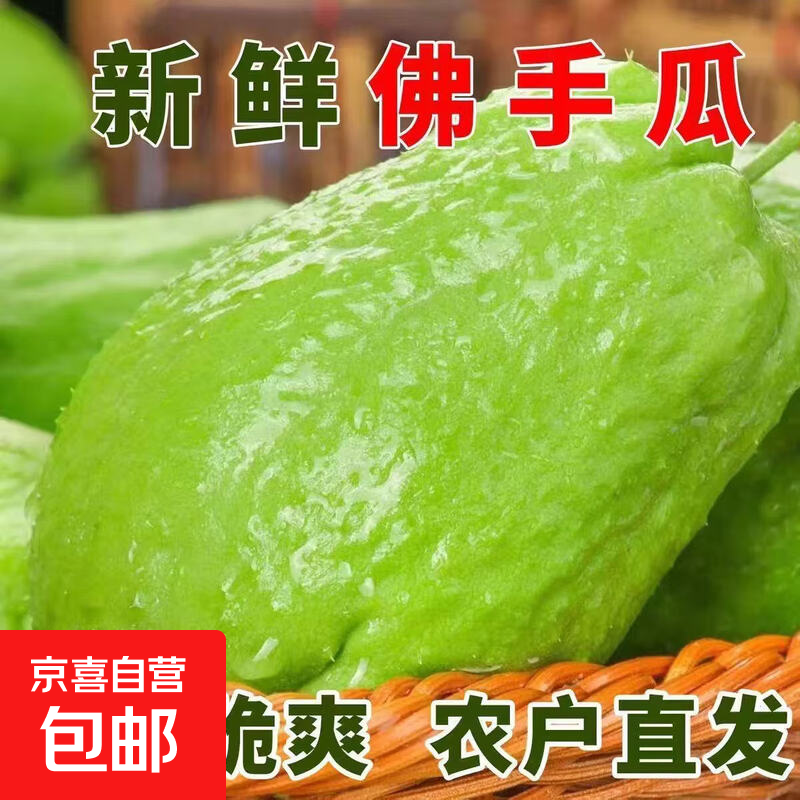 【夏季凉拌菜】佛手瓜新鲜云南丰收瓜洋丝瓜倭瓜寿瓜农家自种蔬菜 带箱 5斤