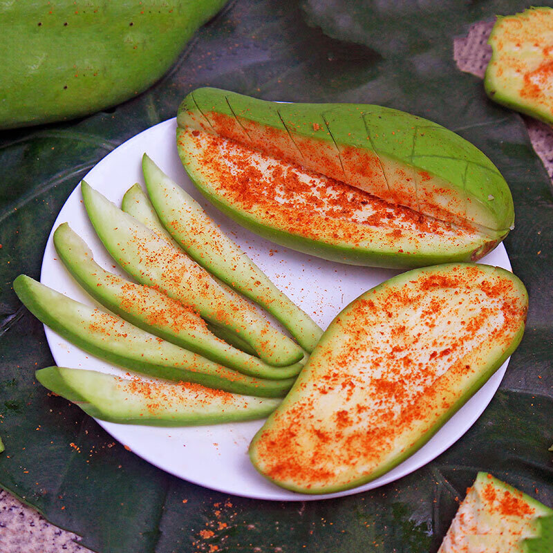 广西生芒果酸芒果9斤新鲜水果生吃青芒果腌酸野象牙芒 1斤 现摘芒果
