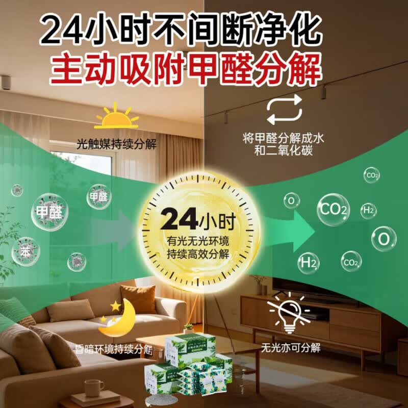 纳味石除甲醛活性炭除甲醛碳包新房装修室内吸甲醛新车除味母婴级 5盒装买三赠二【大户型除醛专用】 新房除醛祛异味母婴家庭专用活性炭