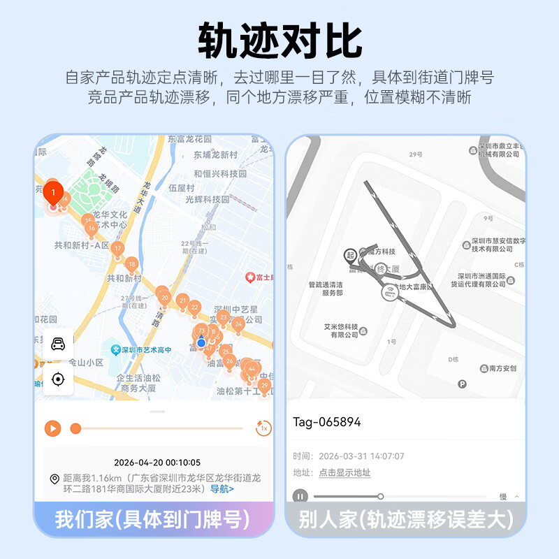 途强（TUQIANG）北斗GPS定位器追踪器防丢器精准搜索查询实时查找小孩儿童老人定位器airtag防丢神器 【汽车专用】隐形小巧 · 超长续航30天 历史轨迹回放+全程0费用