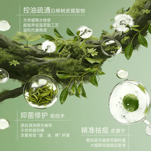 ORGINESE后背祛痘喷雾ORGINESE去除背上痘痘前胸口美背部痘印控油除螨保湿 3瓶装 买2送1【95%人的选择】 【官方直售 京质保障】