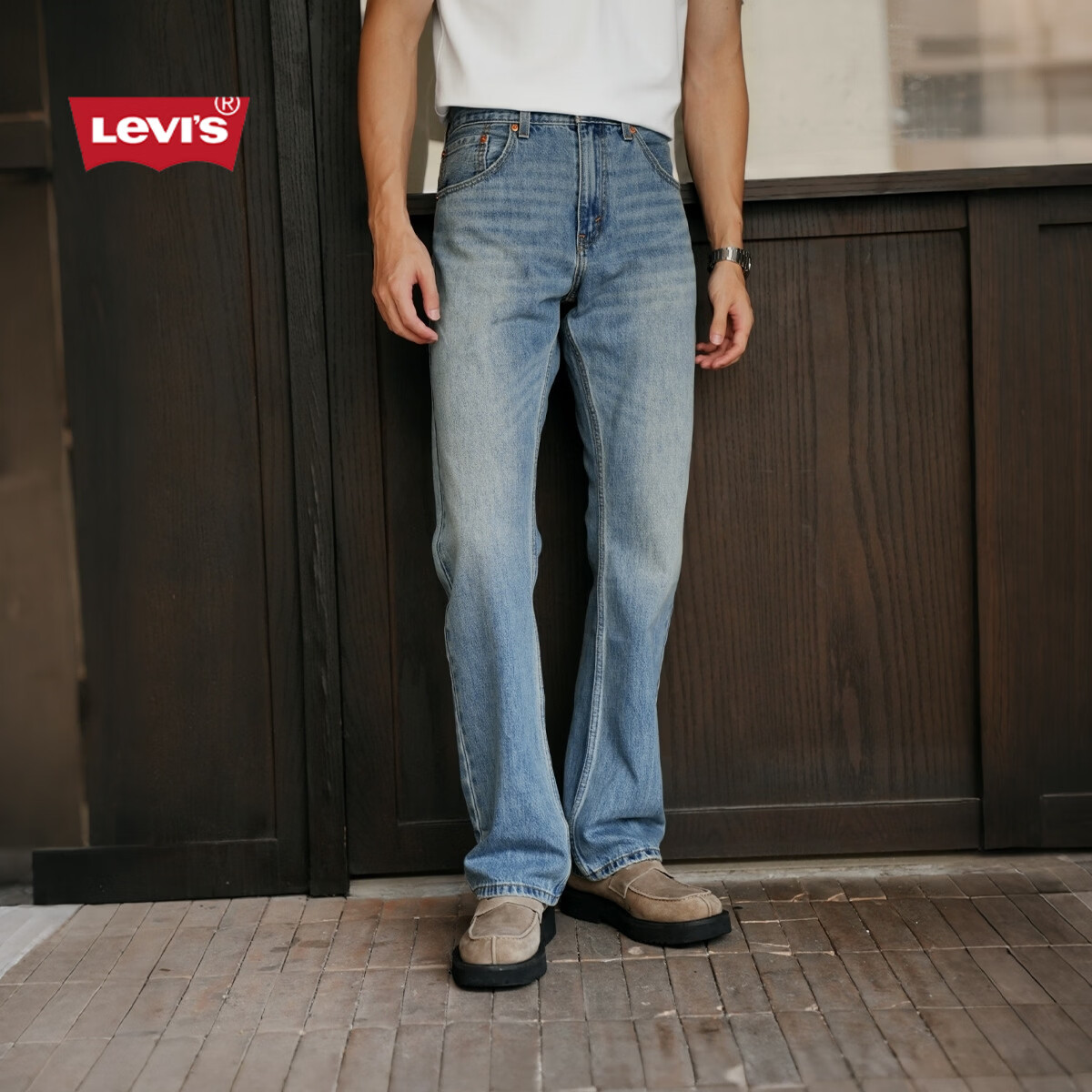 Levi's李维斯26年新款男士美式休闲Clean Fit 517修身靴形牛仔裤 浅蓝色 32 (32)