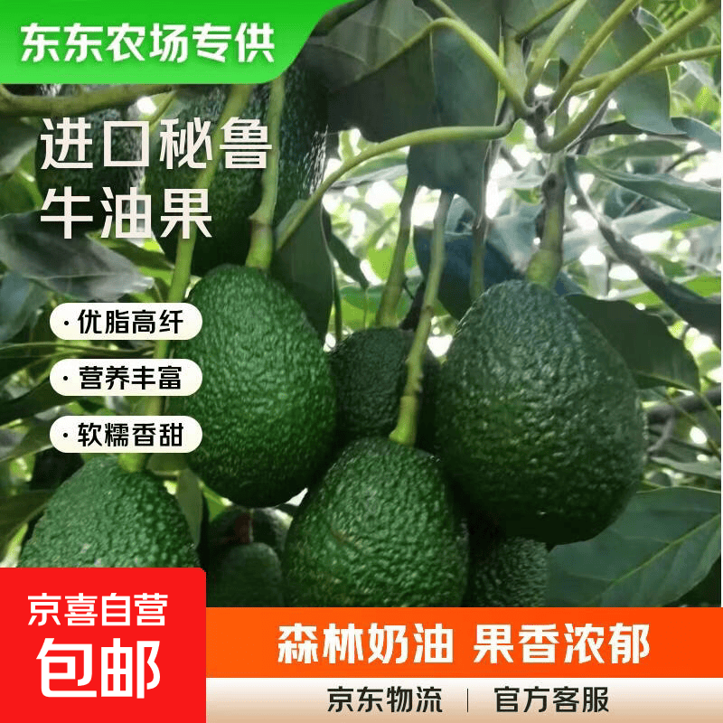 秘鲁进口正宗哈斯牛油果孕妇宝宝辅食鳄梨新鲜水果应季包邮 4粒装单果净重100-130克