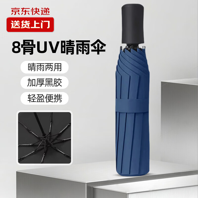 【甄选好物】垂钓专用晴雨伞8骨加固黑胶防晒便携折叠户外钓鱼出 深林绿UV（手动款)【活动7】