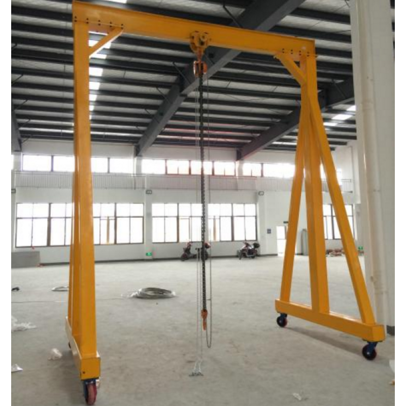 移动龙门吊小型起重行天车升降吊架手推龙门架模具简易吊机 一吨高4米