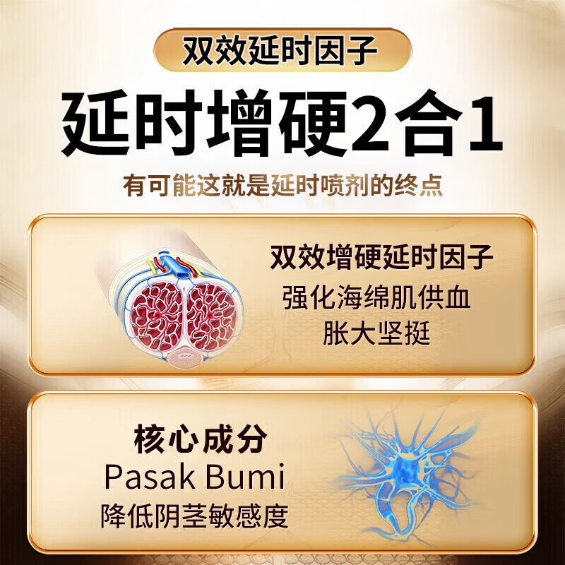 川井延时喷雾【一喷爽整夜】挑战90分钟【久速硬】起效快效果超猛正品 【2只装】全新2代30分升级版 可搭成人性用品延时乳膏夫妻床上助爱工具男性印度神油