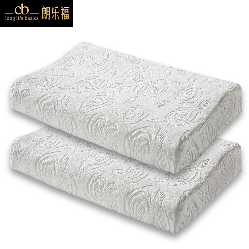 朗乐福(cb)平面高低护颈 乳胶枕头1对