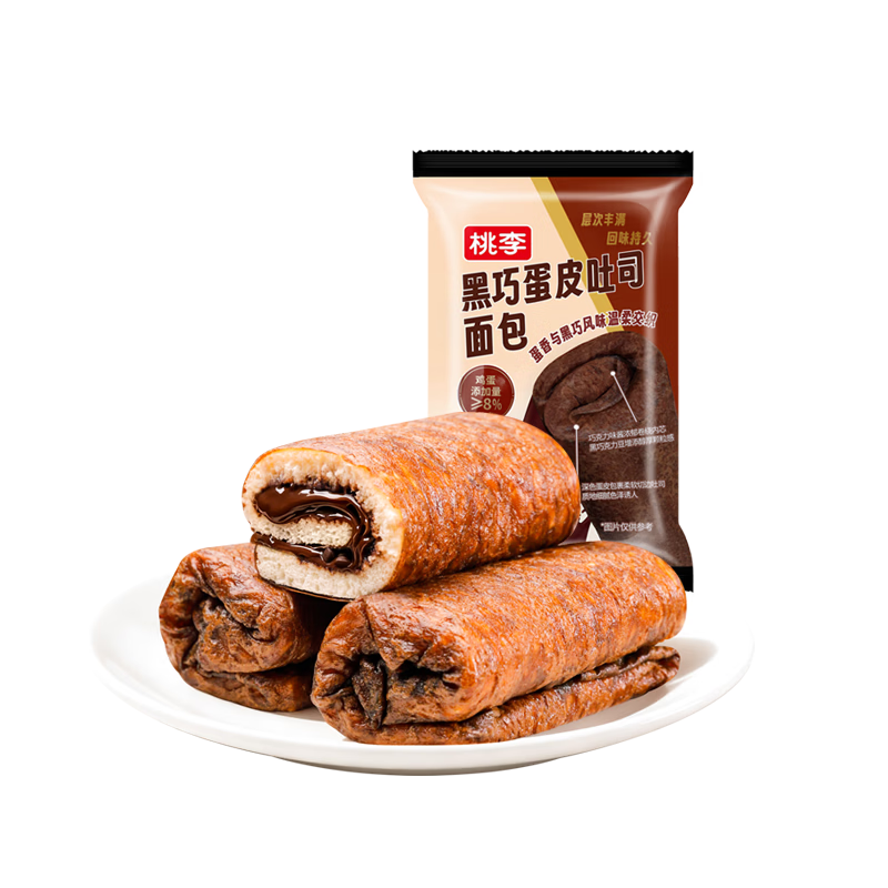 桃李黑巧蛋皮吐司面包455g（7袋） 11.9元 - 86线报