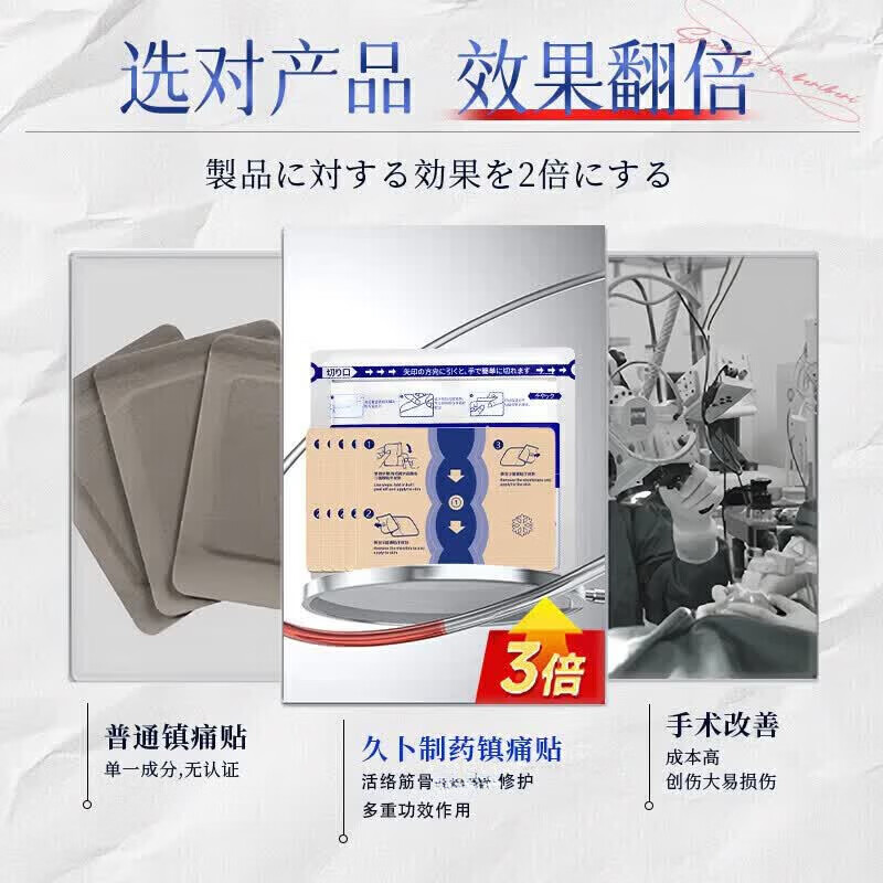 丁丙诺非缓解僵硬不适与刺痛日常护养应急舒缓双在线 一袋装【快速镇痛】 【日本进口渗透技术 透皮吸收直达痛处】