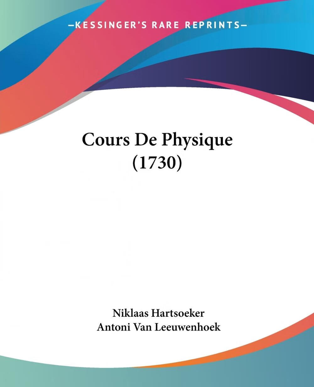 【预售 按需印刷】cours de physique (1730)