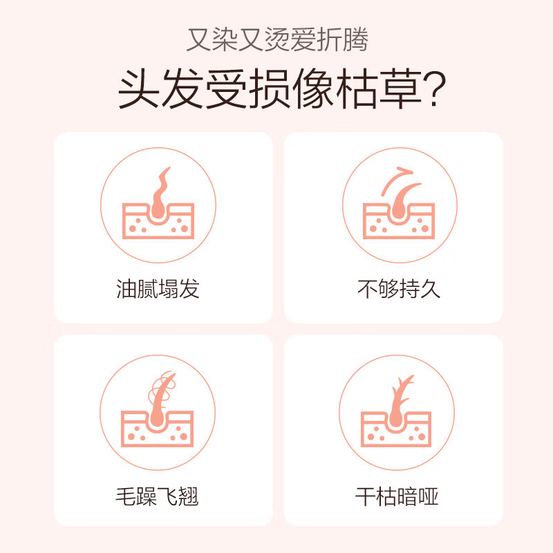 海瑟薇 HASERVEY姜汁新升级洗发水洗头膏柔顺控油去屑蓬松止痒持久留香 芯丝亮护发精油100ml