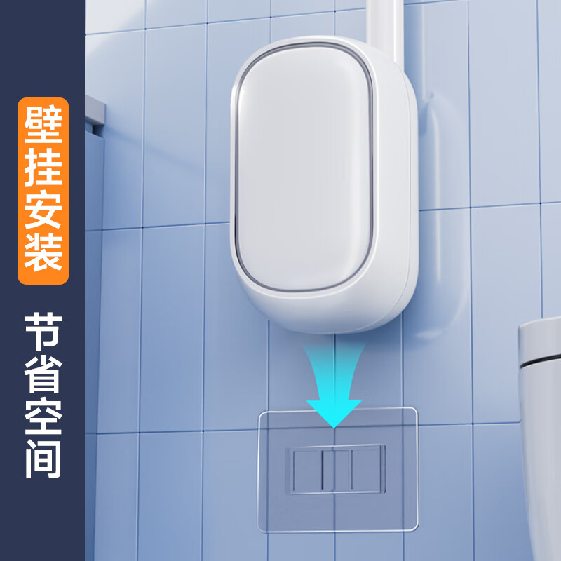 佳帮手一次性马桶刷套装卫生间刷子可壁挂可抛式马桶清洁神器 【包邮】共35头 | 一次性马桶刷|可壁挂