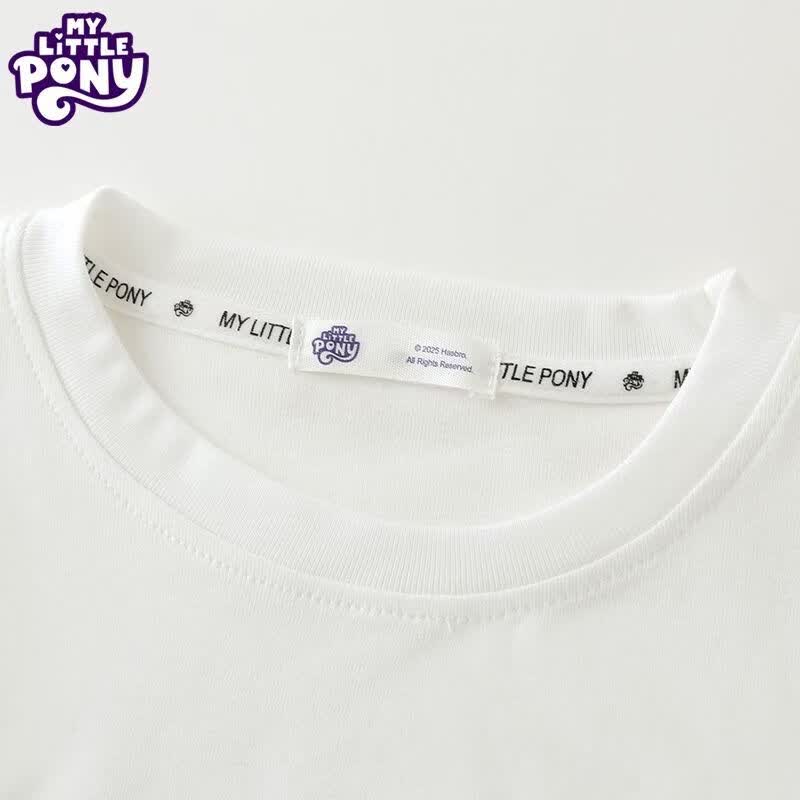 小马宝莉（MY LITTLE PONY）女童夏季套装2026新款儿童洋气格子裙两件套女孩休闲童装 蓝格套装 150 建议140-150cm