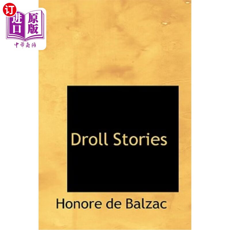 海外直订droll stories 滑稽的故事