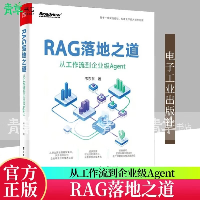 RAG落地之道:从工作流到企业级Agent韦东东电子工业出版社9787121519253 历史书籍