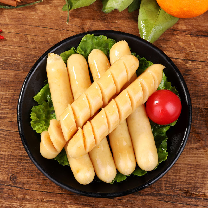 虎钢馋香甜玉米烤肠根斤风味烤香肠冷冻早餐热狗肠脆皮火腿肠