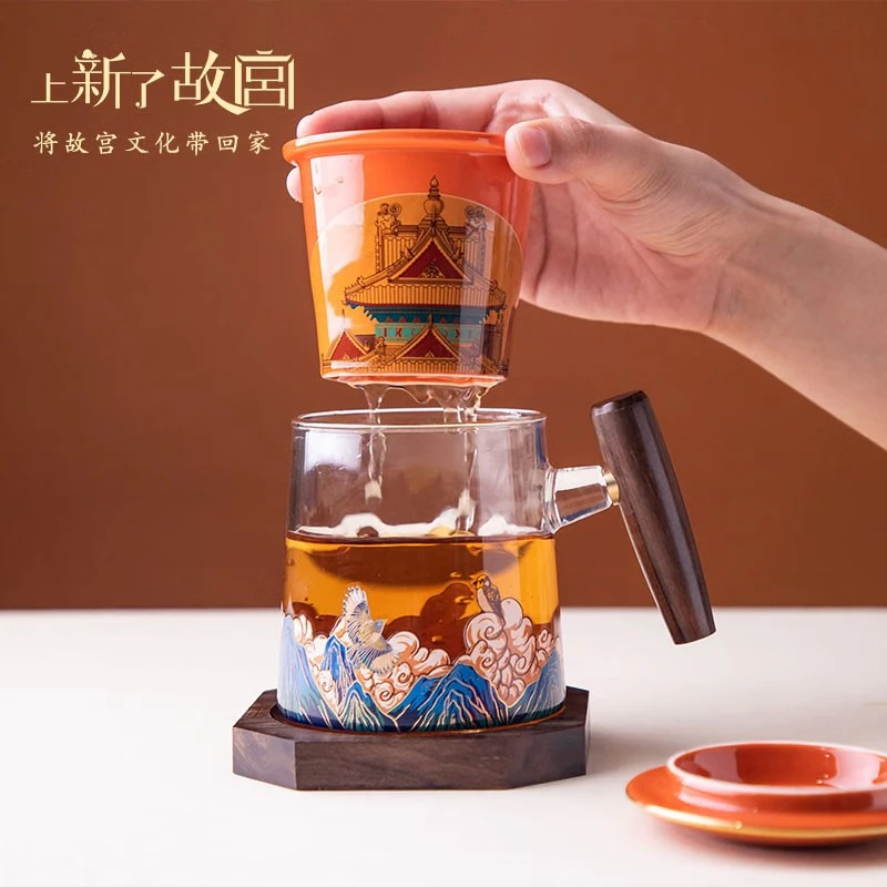 上新了文创 故宫泡茶杯 陶瓷杯喝茶杯办公室喝水杯国潮茶具 送长辈生日礼物 礼盒版
