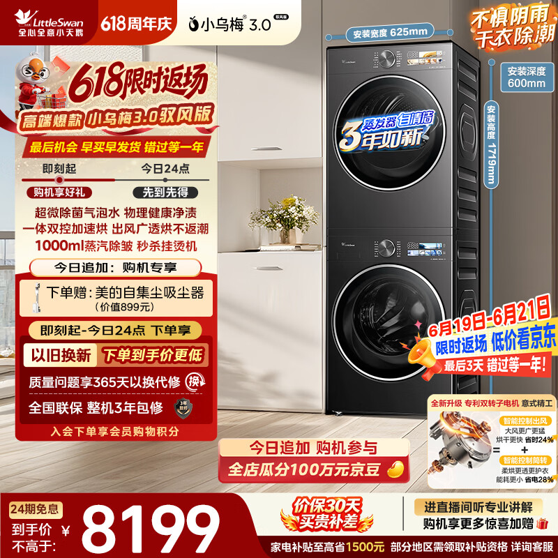 小天鹅自营洗衣机 9538.9元 - 86线报