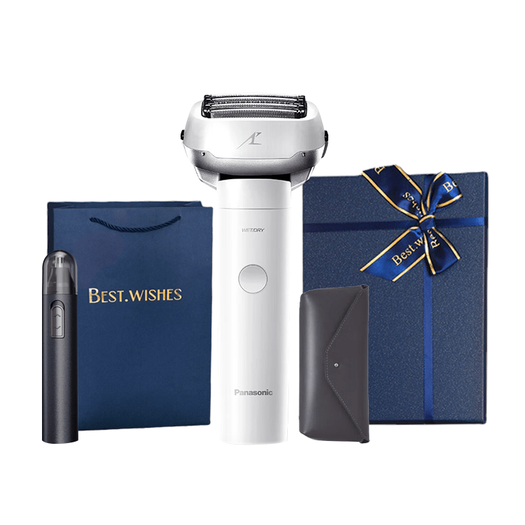 松下(Panasonic)ES-LM51 往复式 剃须刀 全身水洗 小锤子Pro系列七夕情人节礼物送男朋友送老公 ES-LM51白色+蓝色蝴蝶结限定礼盒