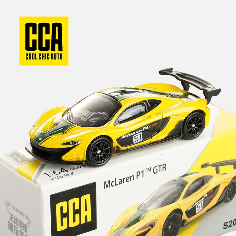 CCA车模 1:64迈凯伦P1GTR跑车玩具汽车模型仿真合金车玩具男孩