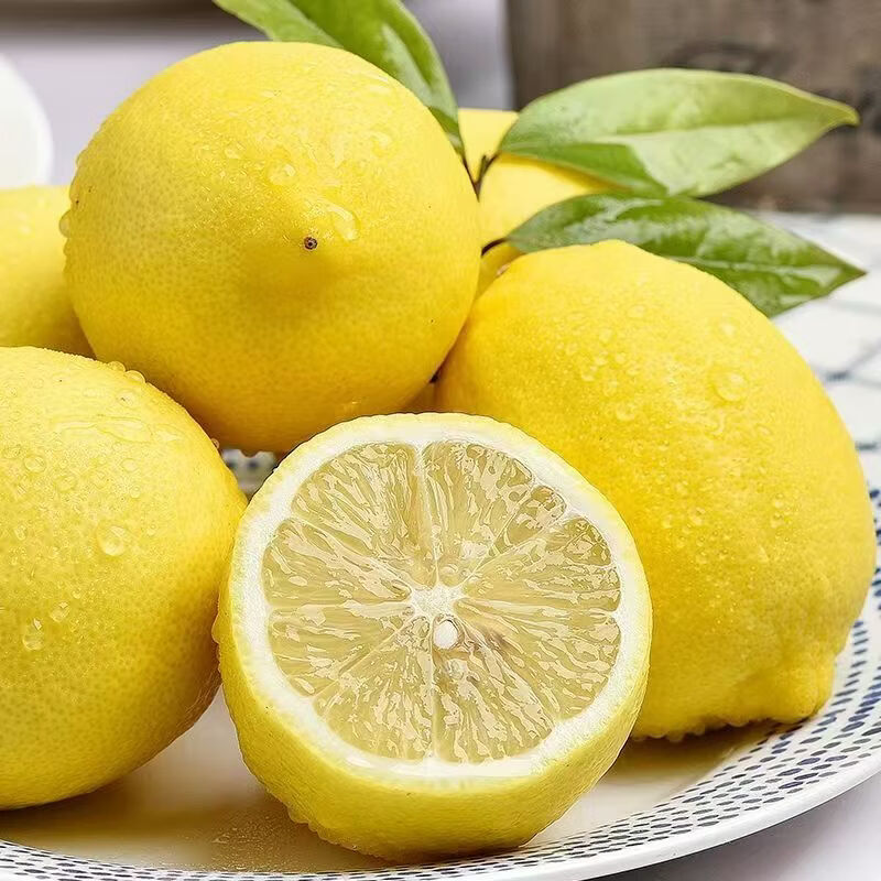 黄柠檬四川安岳柠檬新鲜柠檬鲜果薄皮柠檬批发奶茶店整箱 黄柠檬1个单果50-80g单个独立装