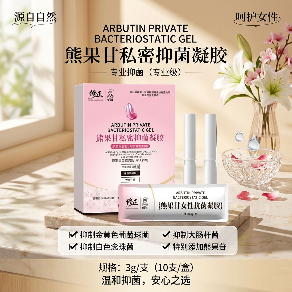 修正熊果苷妇科凝胶炎症抑菌瘙痒女产后松弛干涩宫颈糜烂白带异味 女性私处护理凝胶3g*5