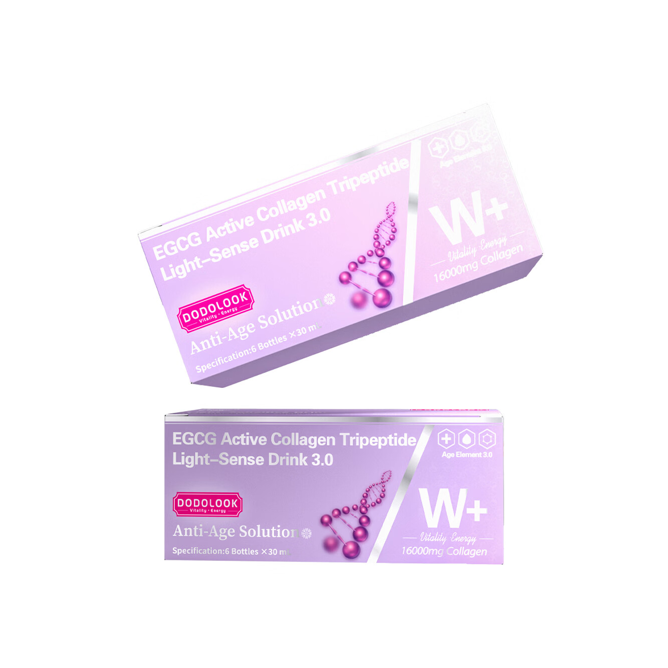 DODOLOOK EGCG Active Collagen活性胶原三肽光感饮3.0 1盒体验装 180ml*1盒 京东折扣/优惠券