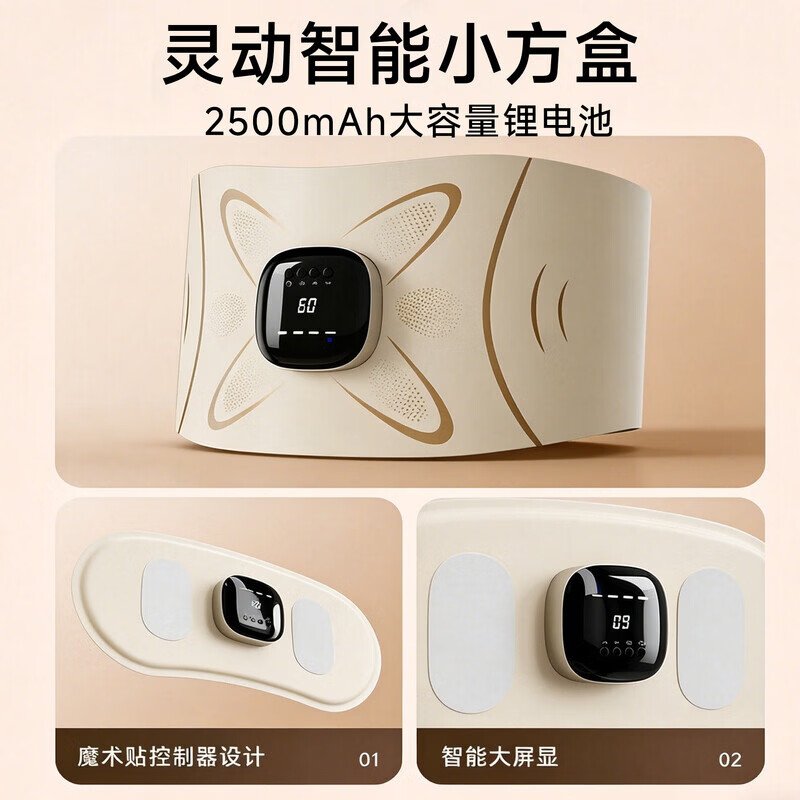 扬子(YANGZI)脉冲腰带腰部按摩器腰椎按摩仪加热暖宫姨妈神器腰腹背热敷护腰带腰肌劳损父亲节礼物实用送爸爸A 【限定礼盒】八区脉冲+银离子+20档力度