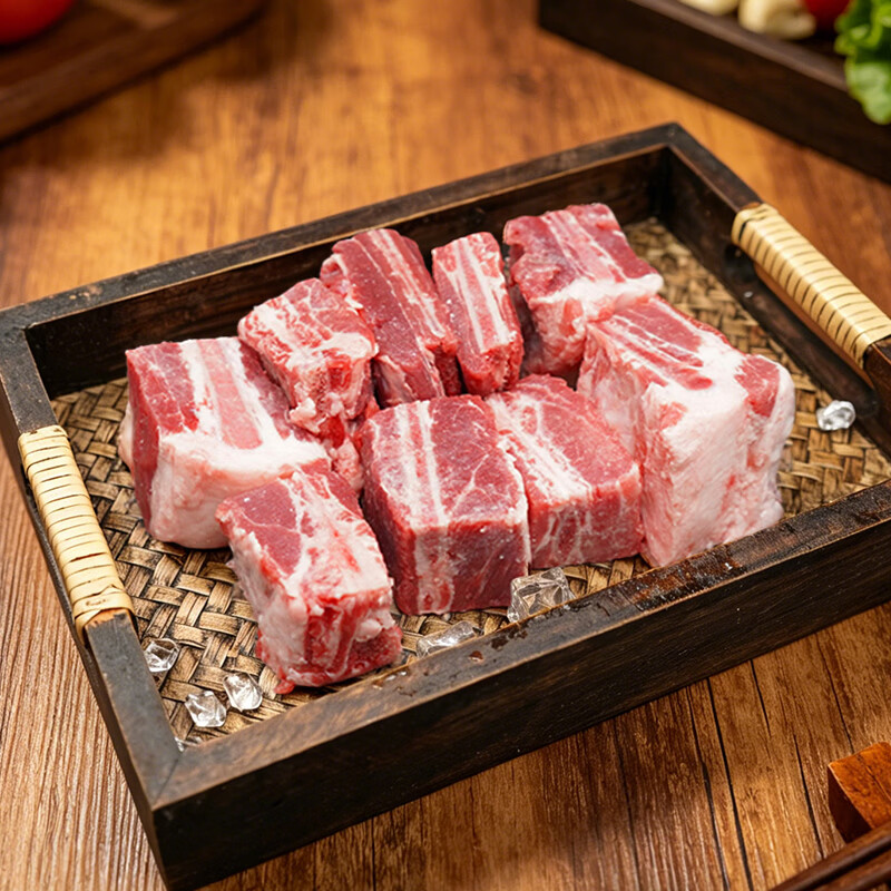 白荡里黑猪肋排无脊骨 黑猪排骨猪肋骨 糖醋排骨生鲜食材 飞机翅排骨4斤