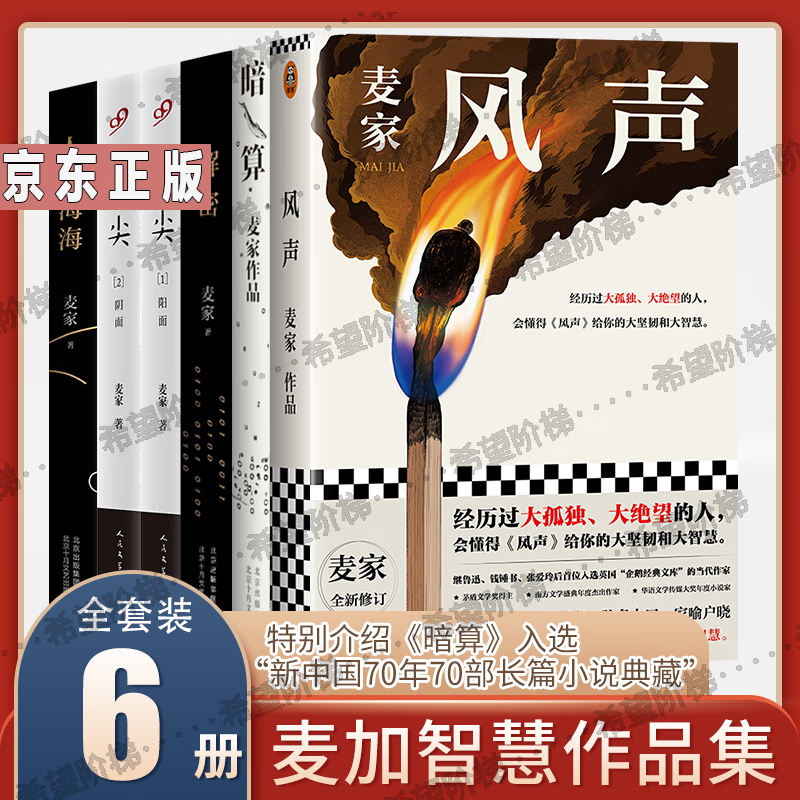 麦家小说（全6册）人生海海 麦家 麦家/风声 麦家/解密/刀尖阳面/阴面/暗算 麦家 麦家作品