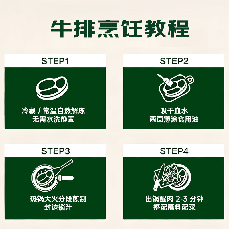 和一牧鲜调理牛排牛排牛肉生鲜 新鲜牛肉烧烤食材 整切菲力+整切上脑（组合1000g）