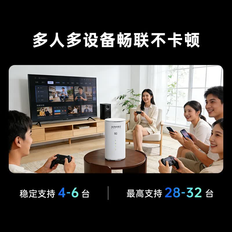 金立(Gionee)真5g随身wifi6移动无线cpe路由器千兆双频2026款移动wifi免插卡车载上网高速流量家用直播商务办公 【尊享版】真5g随身wifi丨WiFi6双频双发 不限速丨不虚标丨内置高增益天线