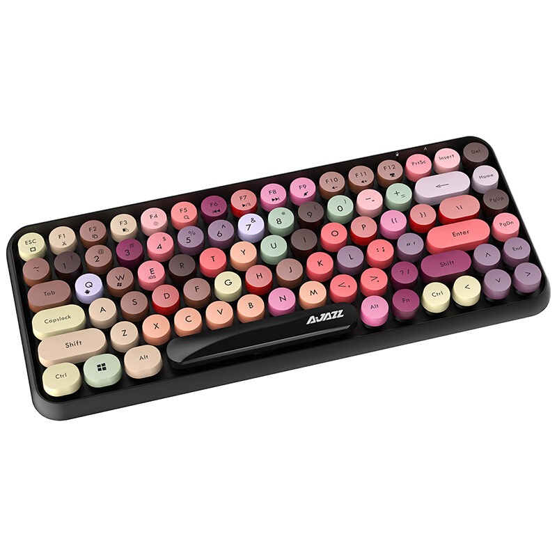 黑爵(ajazz)308i无线蓝牙键盘 安卓苹果mac电脑办公