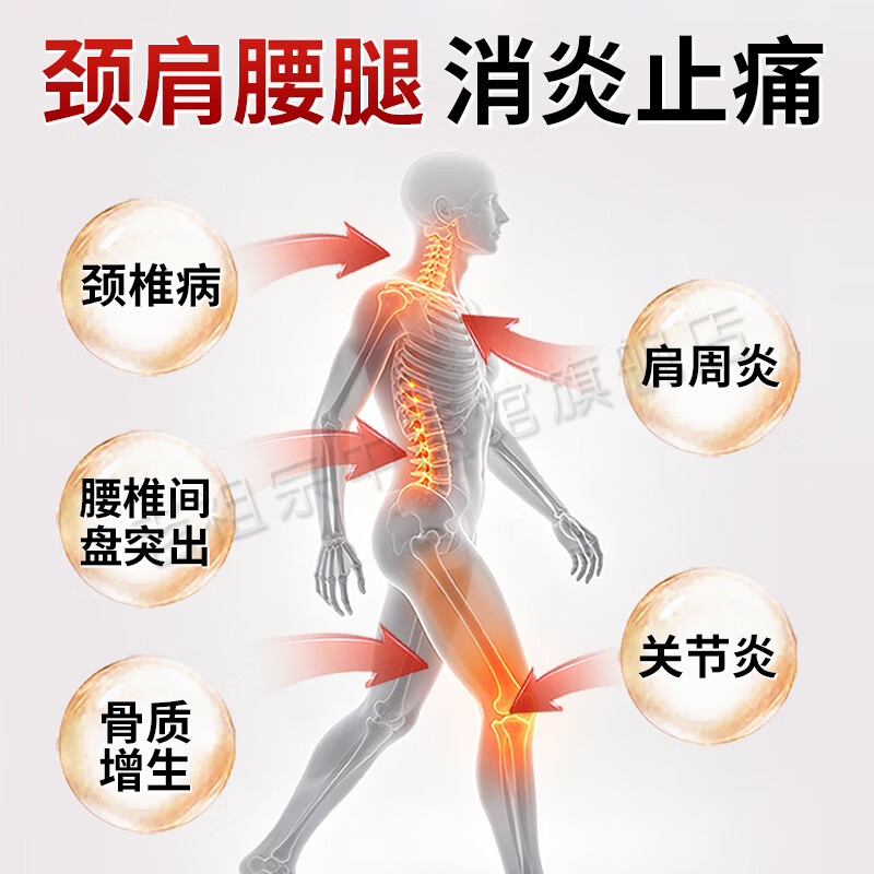 老祖宗中医館医用腰椎间盘突出坐骨神经颈椎病关节炎止颈肩腰腿痛活络油加强型 国药公*塞通乐(50ml/1盒装)