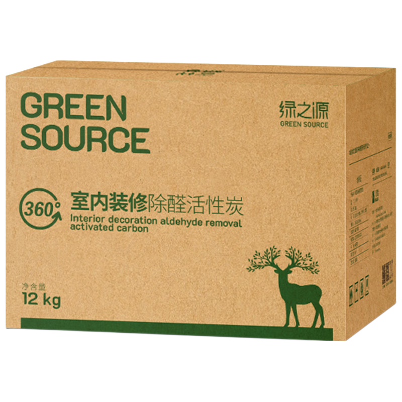 绿之源活性炭除甲醛碳包12kg360室内装修新房家用去除甲醛清除剂异味
