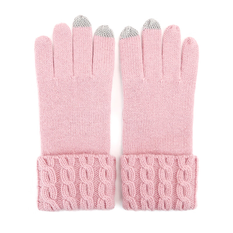 kurki)羊毛手套 时尚针织毛线保暖触屏手套女礼盒装 奢侈品均码贝娜尼