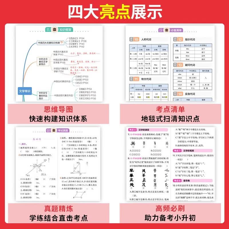 当当2026一本小升初冲刺新卷语文真题卷+专题卷+模拟卷期中期末单元卷六年级总复习小学升初中专用升学毕业 小升初【知识大盘点】 语文