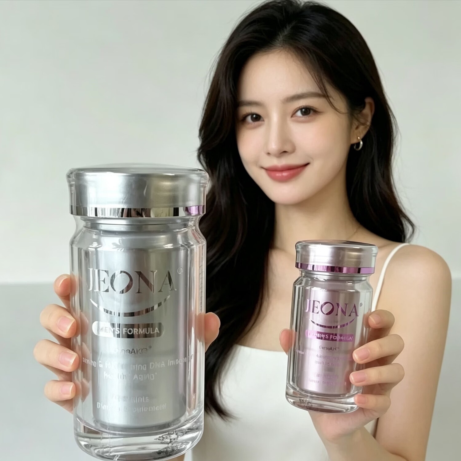 IEONA韩国HIME嘿米基因&抗衰老男女款&AKG逆龄片未来之星原装正品 60粒*2瓶 男+女