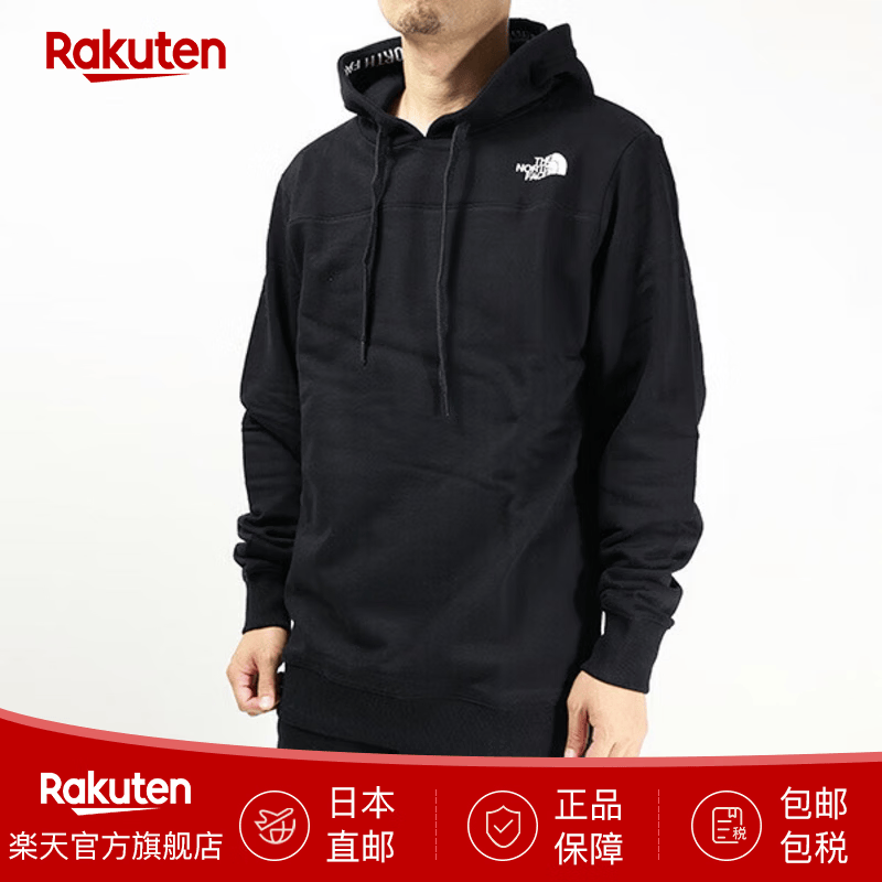北面（The North Face）抓绒连帽衫长袖抓绒内衬棉质男士日本直邮 TNF Black L