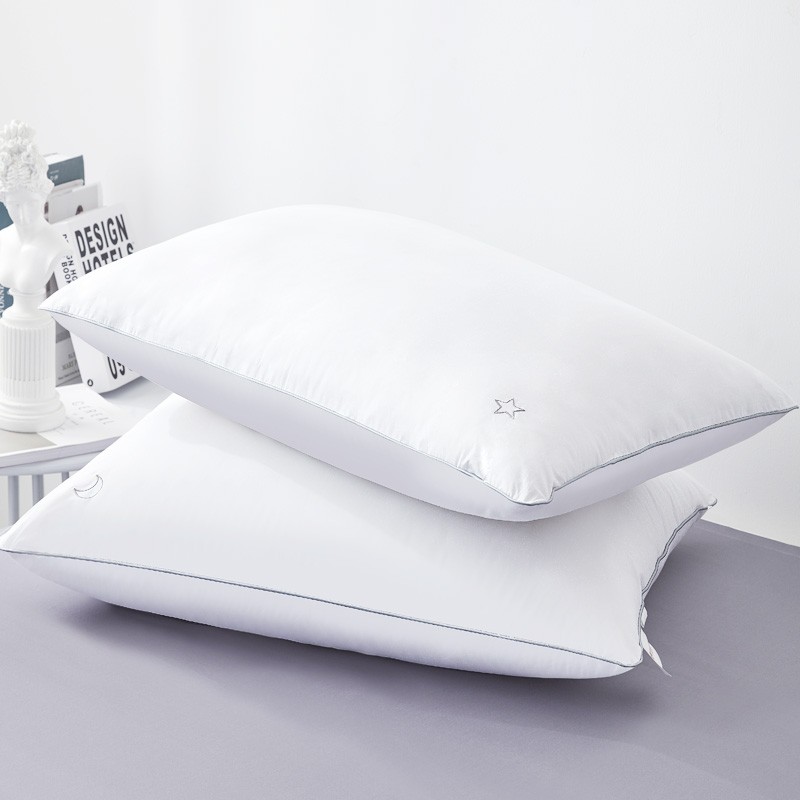 梦洁家纺（MENDALE）枕头 舒适成人枕头 星月璀璨纯棉纤柔对枕 50*70cm