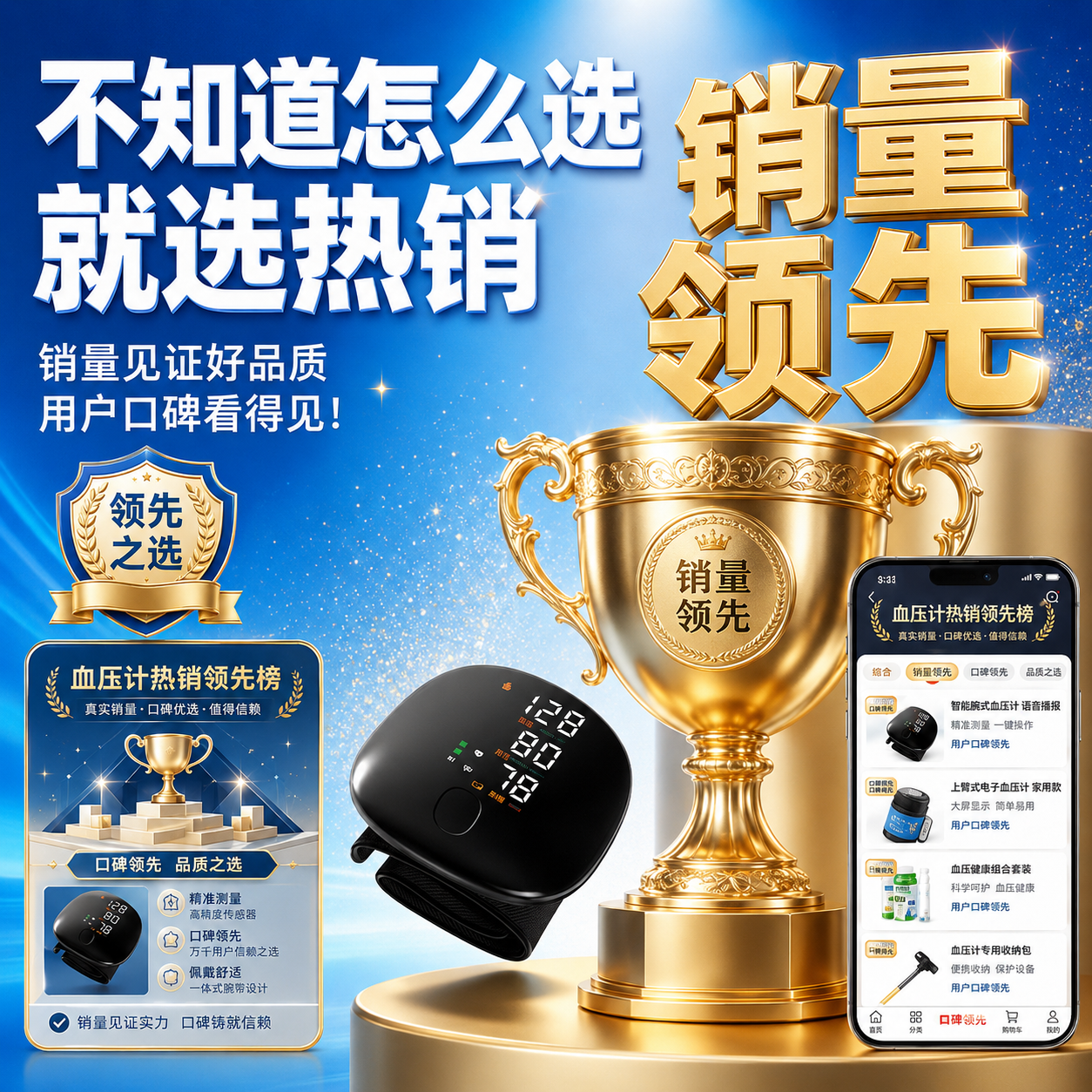 LUCYLEE美国血压计家用医用级高精准测量仪器手腕式电子血压计便携充电款 A-01充电款【专业医用级精准测量】