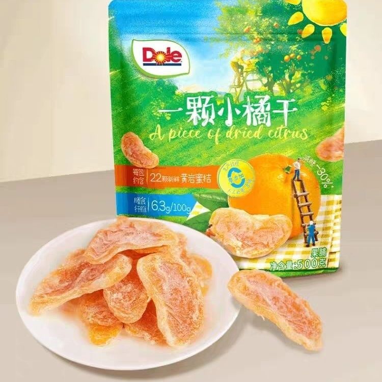 都乐一颗小橘干500克金桔蜜饯即食零食水果果脯 都乐(Dole)一颗小橘干500克金桔