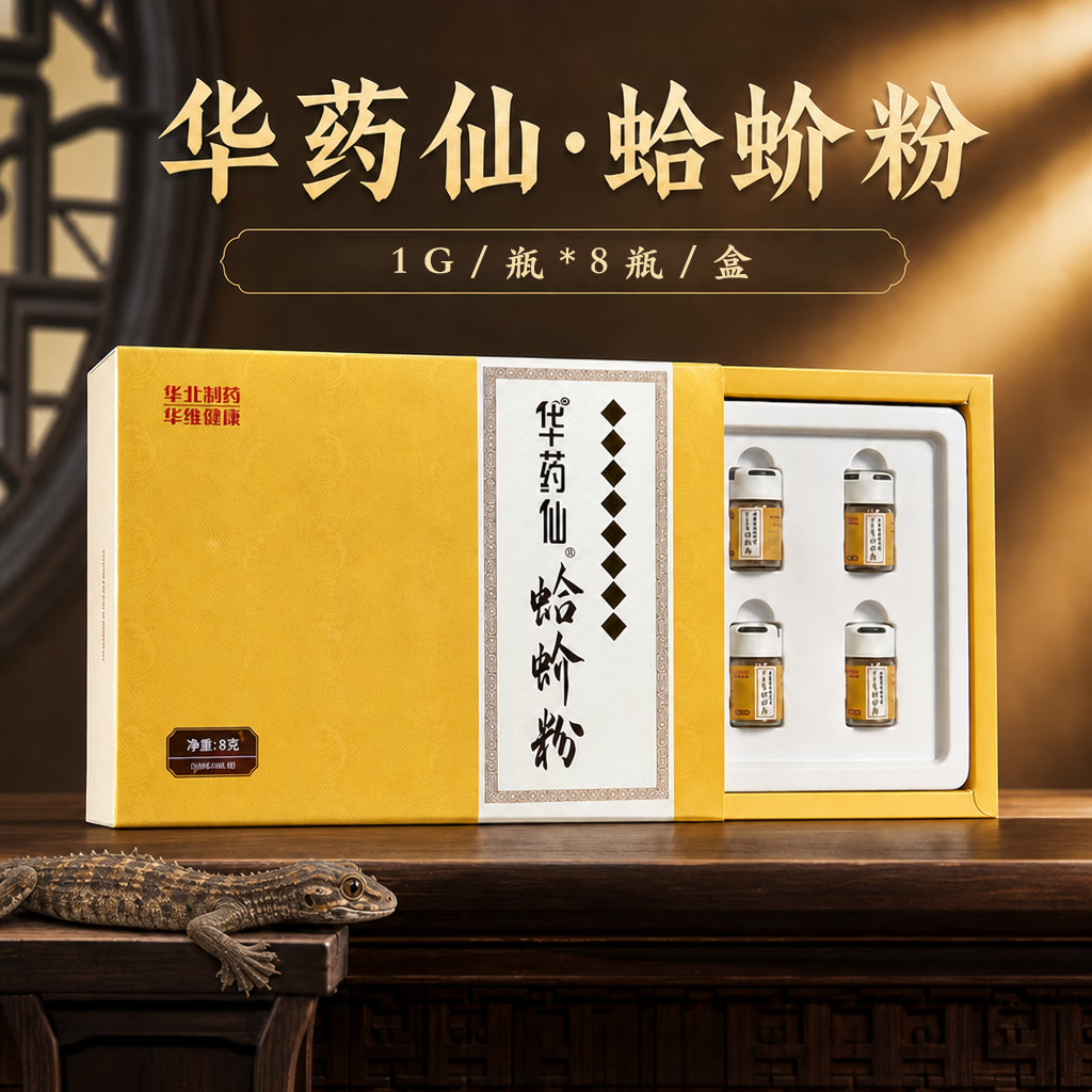 一晓堂华北制药蛤蚧粉中药饮片补肺益肾纳气定喘助阳益精