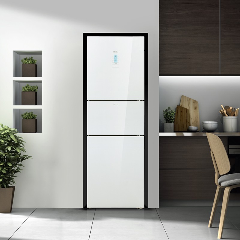 西门子siemens274升变频三门冰箱大容量零度保鲜混冷无霜kg28us12ec