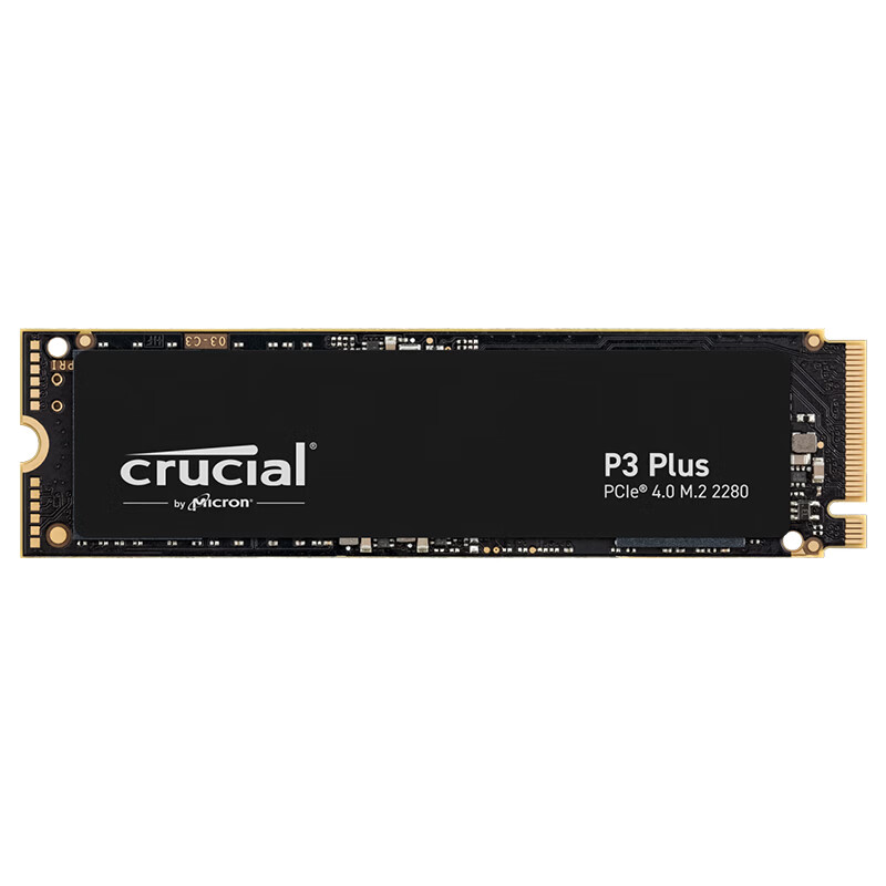 Crucial英睿达 美光P3Plus 1TB SSD固态硬盘 M.2接口(NVMe PCIe4.0*4)读速5000MB/s 台式机笔记本硬盘