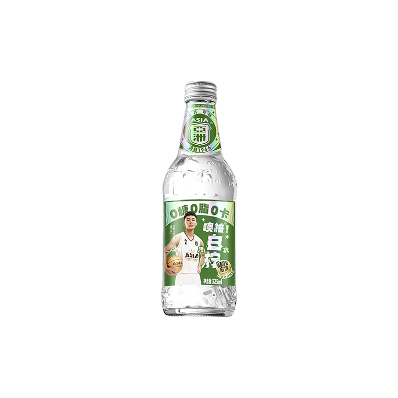 亚洲（ASIA）噢柚！白柠汽水气泡水气泡果汁饮料0脂0糖0卡健康325ml*12瓶 整箱