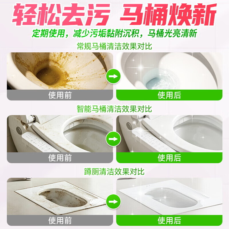 水卫士强效洁厕灵 480g 卫生间马桶浴室清洁剂厕所除垢除味除菌洁厕液 强效洁厕灵480g*3瓶