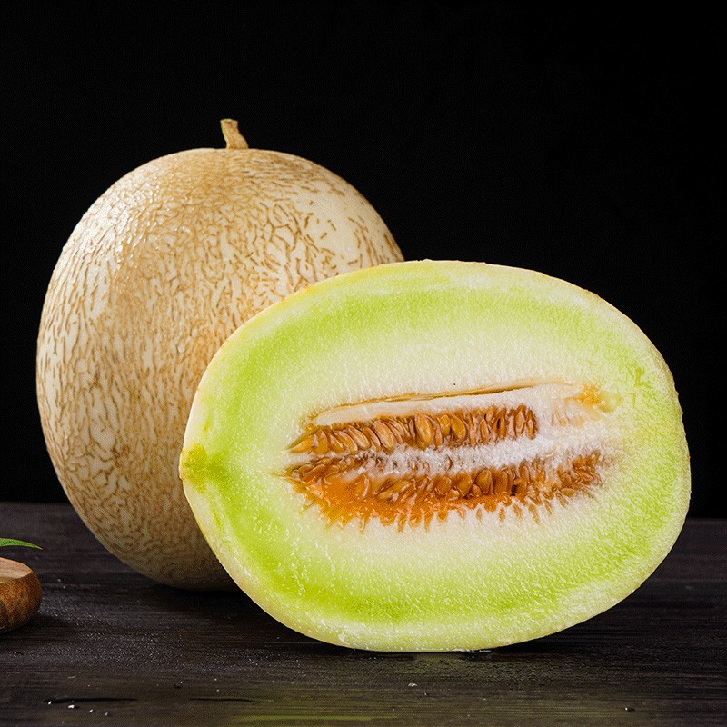 蜜瓜金黄宝 黄金瓜当季新鲜水果甜瓜 整箱 银蒂蜜瓜8斤-9斤(2个装)